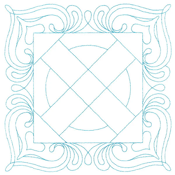 Decorative Quilting Backdrop Square 1 (Double Run)