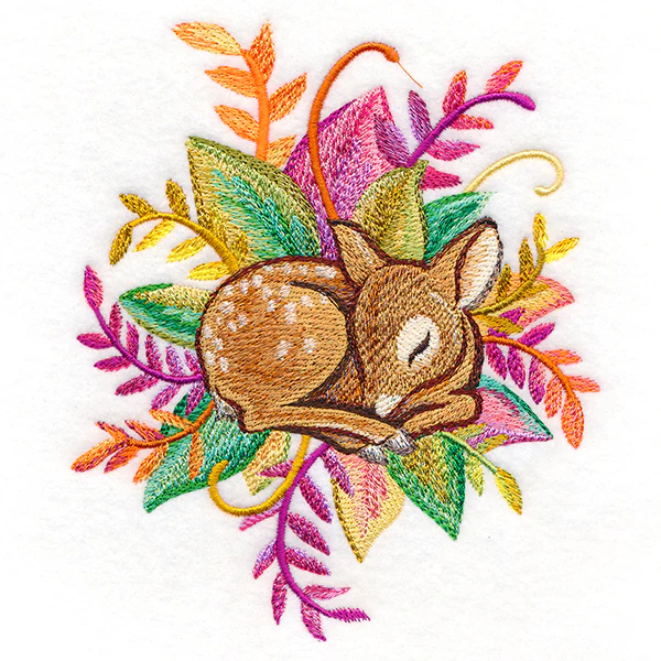 Deer and Leaves in Watercolor - Image 5