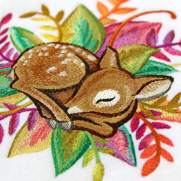 Deer and Leaves in Watercolor - Image 8