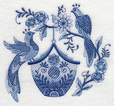 Delft Blue Birdhouse 9 - Image 3