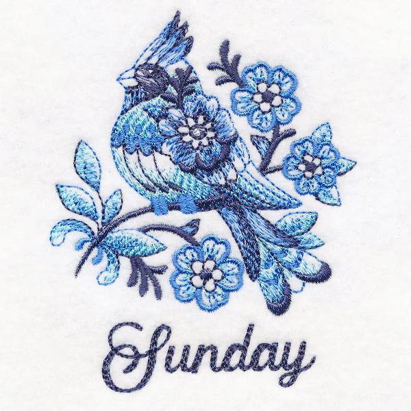 Delft Blue Cardinal on Sunday - Image 2