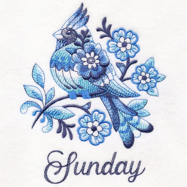 Delft Blue Cardinal on Sunday - Image 3
