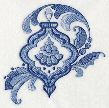 Delft Blue Christmas Tree Ornament - Image 3