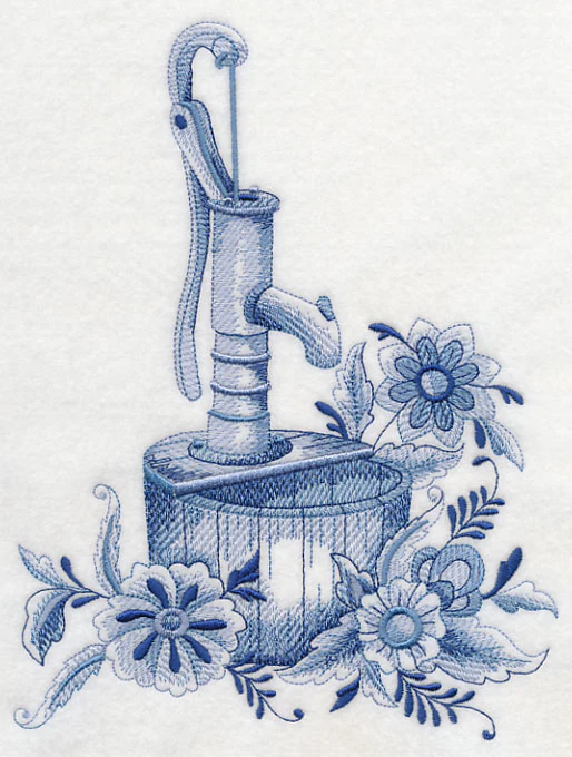 Delft Blue Country Flowers - Image 4