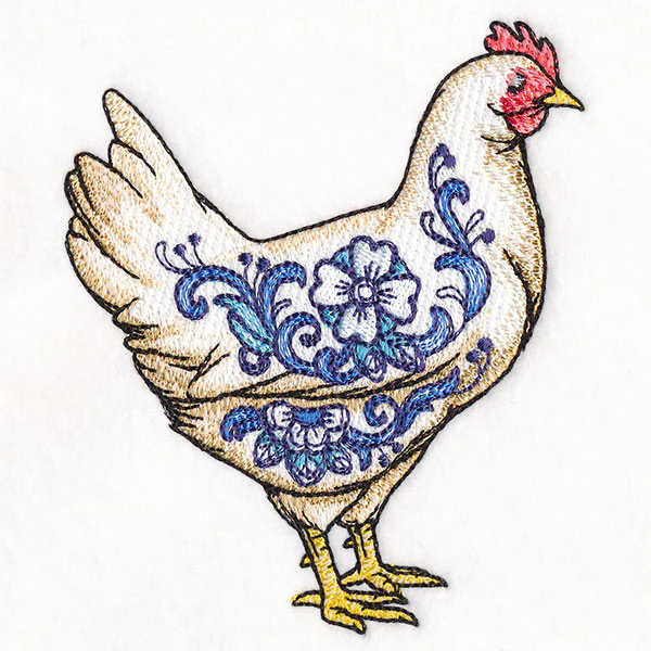 Delft Blue Country Hen - Image 5