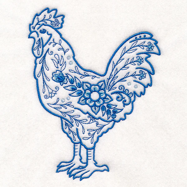 Delft Blue Doodle Chicken - Image 5