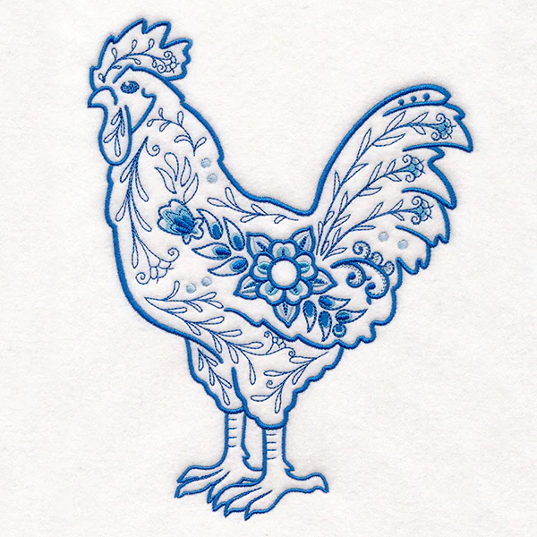 Delft Blue Doodle Chicken - Image 7