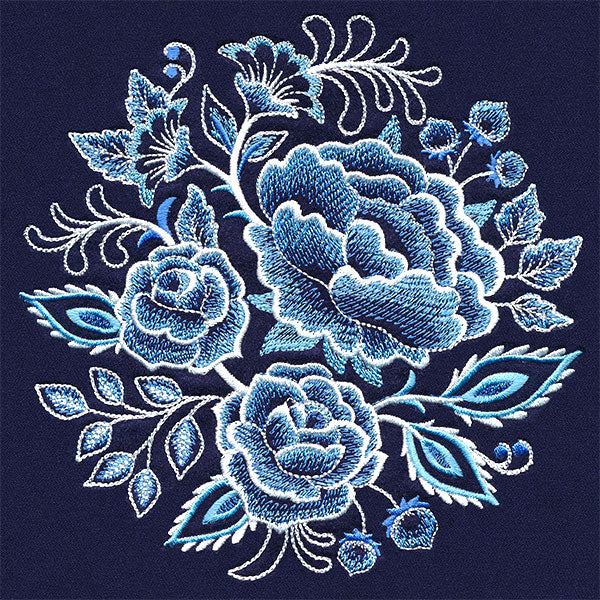 Delft Blue Florals Bouquet - Image 5
