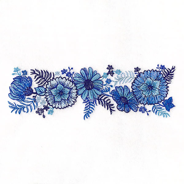 Delft Blue Flowers Kitchen Border - Image 5
