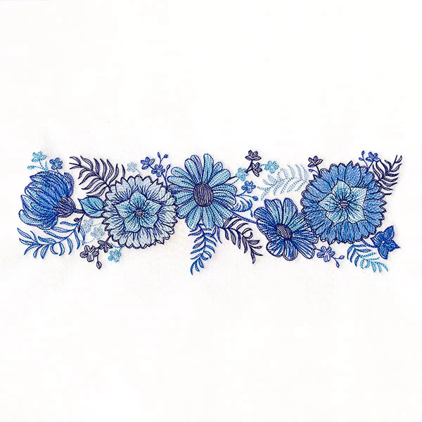 Delft Blue Flowers Kitchen Border - Image 9