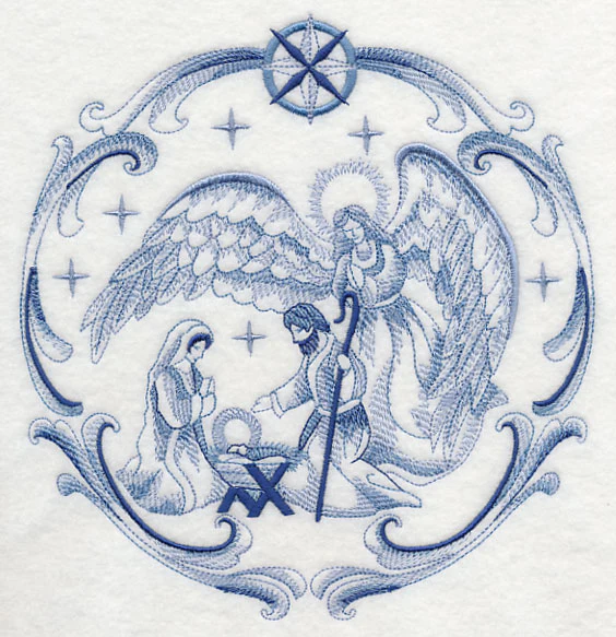 Delft Blue Nativity Angel