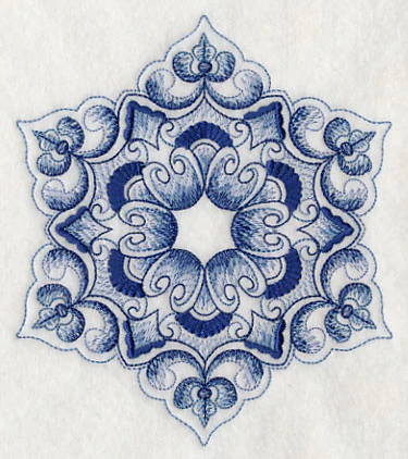 Delft Blue Snowflake 1 - Image 3