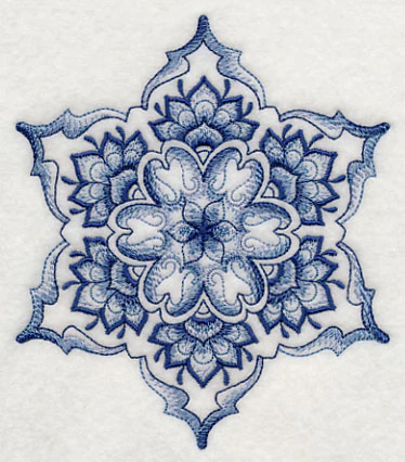 Delft Blue Snowflake 2 - Image 3