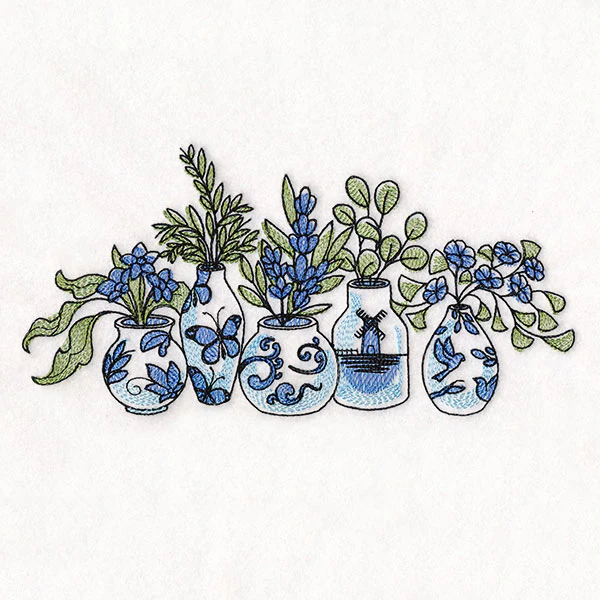 Delft for Spring Vases Border - Image 5
