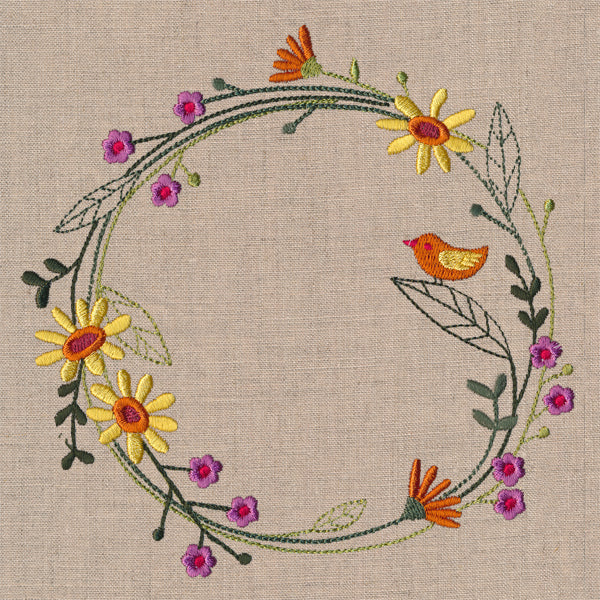 Delicate Autumn Wildflower Wreath - Image 3