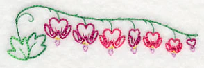 Delicate Bleeding Heart Border (Vintage) - Image 5