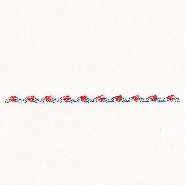 Delicate Christmas Border - Holly - Image 3