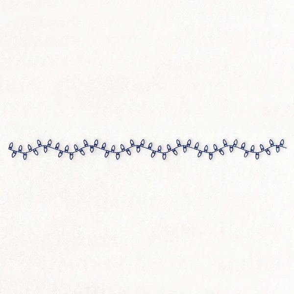 Delicate Christmas Border - Lights