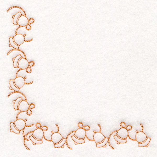 Delicate Christmas Corners - Bells