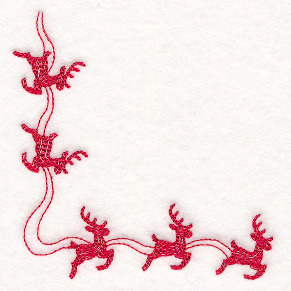 Delicate Christmas Corners - Reindeer - Image 7