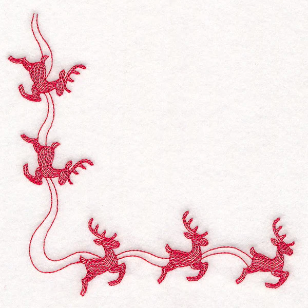 Delicate Christmas Corners - Reindeer - Image 9