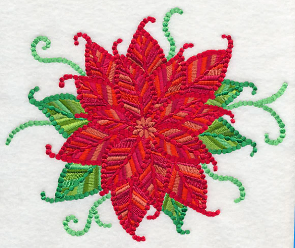 Delicate Christmas Poinsettia - Image 2