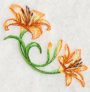 Delicate Daylilies Corner 2 - Image 3