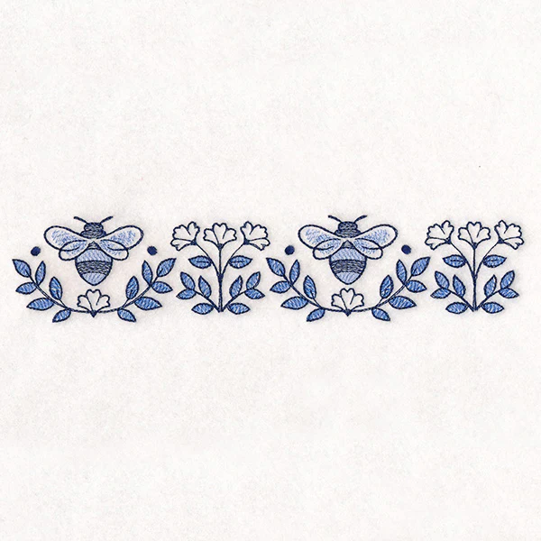 Delicate Delft Blue Border - Bee - Image 9