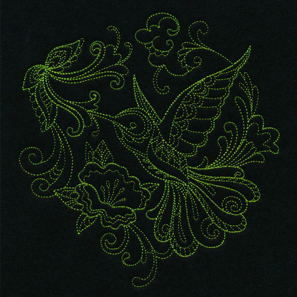 Delicate Doodle Hummingbird (Vintage) - Image 2