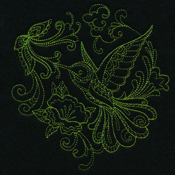 Delicate Doodle Hummingbird (Vintage) - Image 3