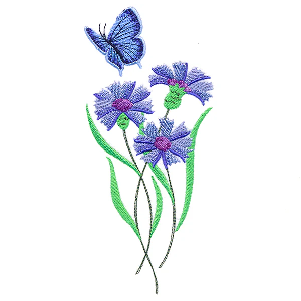 Delicate Eastern Tailed Blue Butterfly in Coneflowers - Image 4
