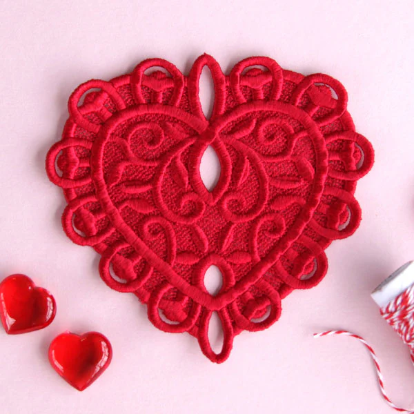 Delicate Filigree Heart (Lace) - Image 6