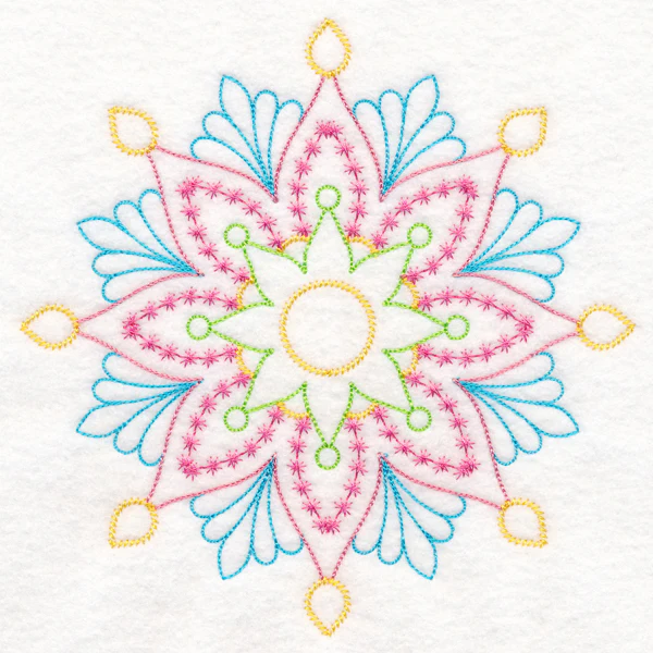 Delicate Floral Medallion (Vintage) - Image 2