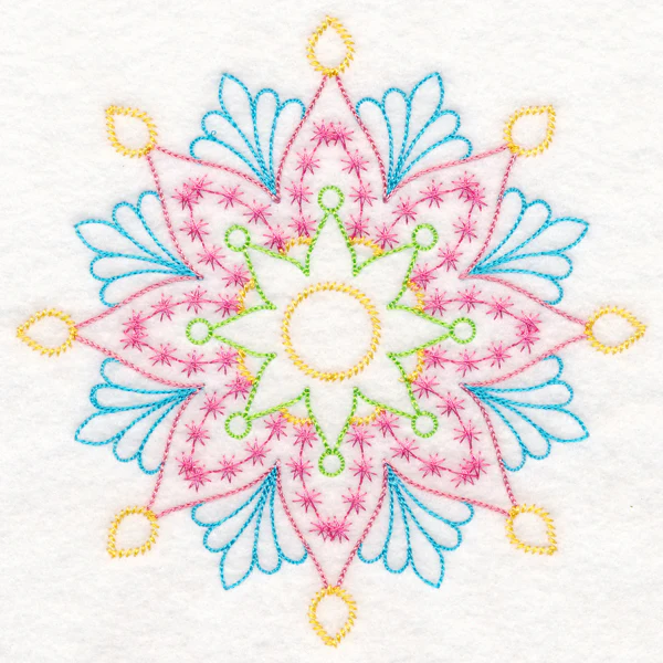 Delicate Floral Medallion (Vintage) - Image 3