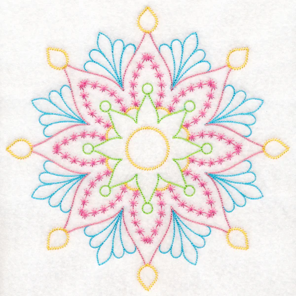Delicate Floral Medallion (Vintage) - Image 6