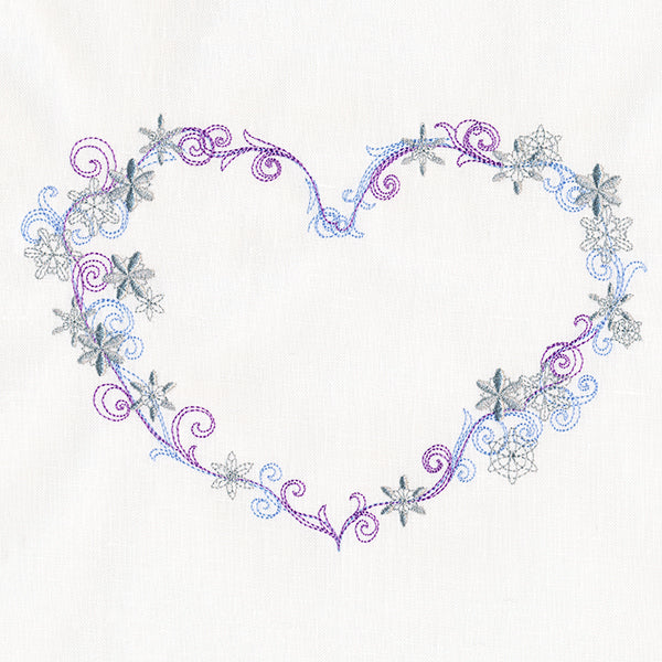 Delicate Frosted Heart - Image 2