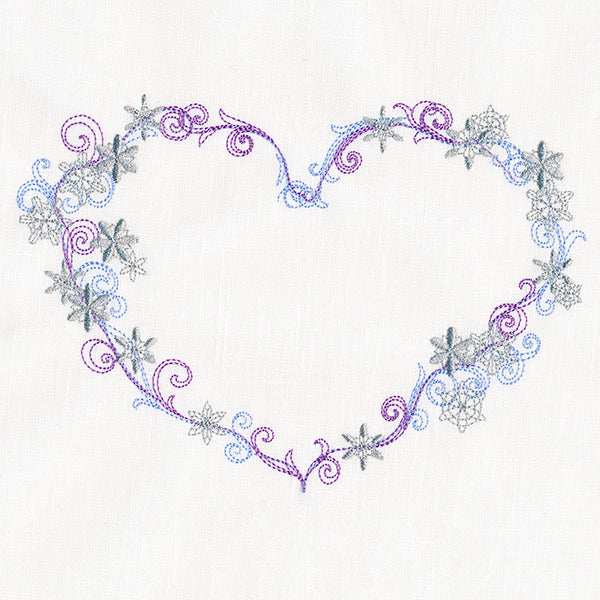 Delicate Frosted Heart - Image 3