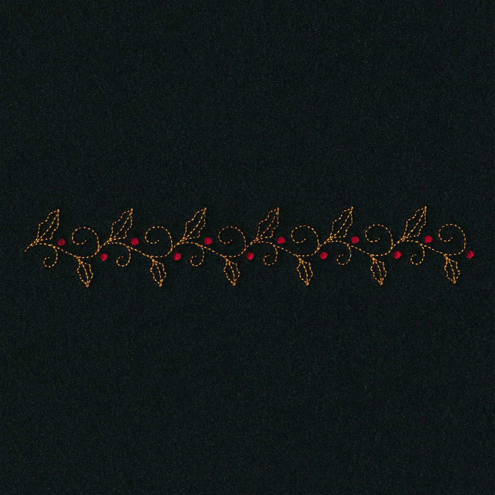 Delicate Holiday Border - Holly - Image 4