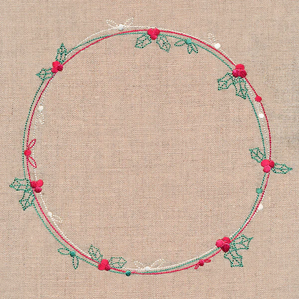 Delicate Holly & Berry Wreath - Image 6