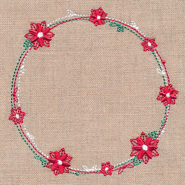 Delicate Poinsettia Wreath - Image 5