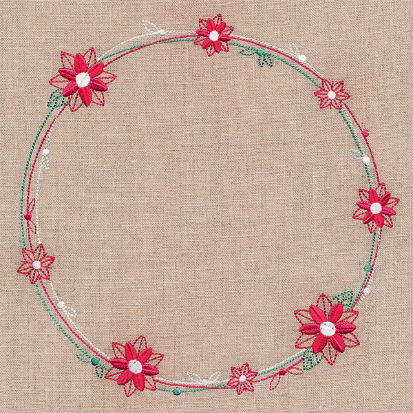 Delicate Poinsettia Wreath - Image 6