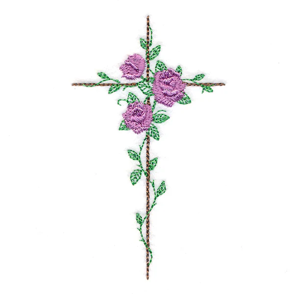 Delicate Rose Cross - Image 5