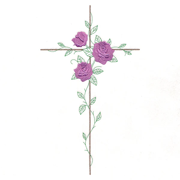 Delicate Rose Cross - Image 6