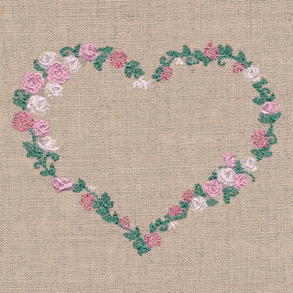 Delicate Rose Heart Wreath - Image 4