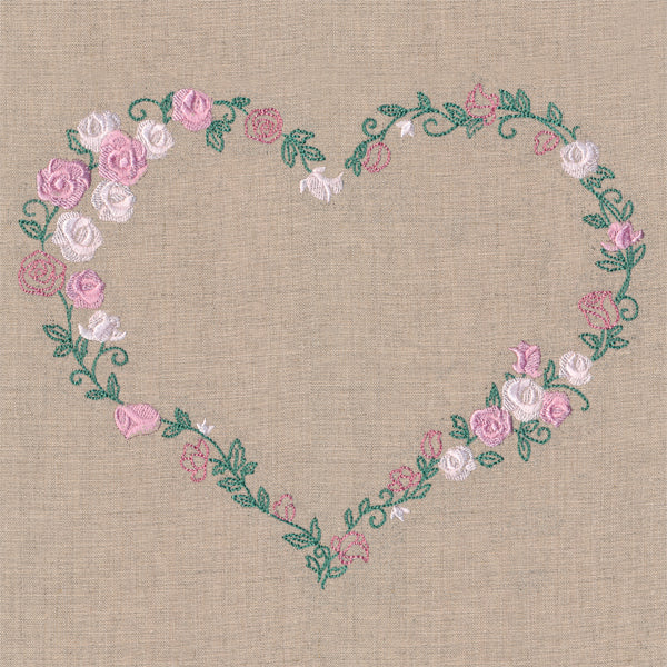 Delicate Rose Heart Wreath - Image 5