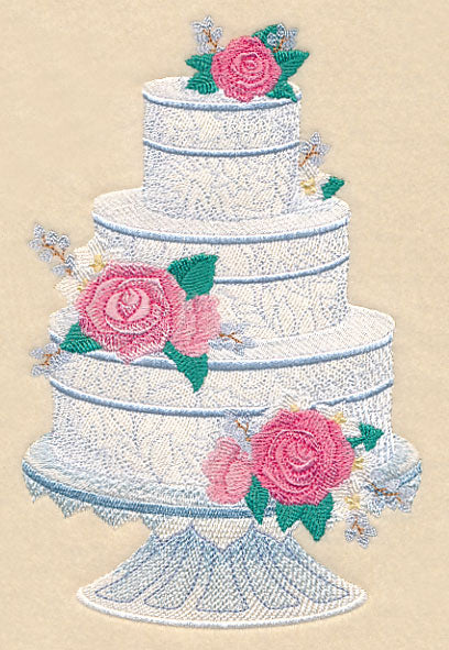Delicate Roses Cake - Image 3