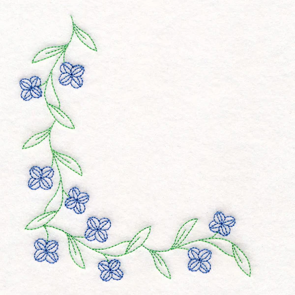 Delicate Spring Corner - Morning Glories - Image 4