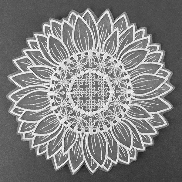 Delicate Sunflower Doily (Organza) - Image 3