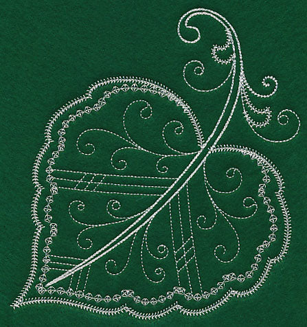Delicate Whitework Cottonwood Leaf - Image 7