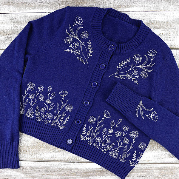 Delicate Wildflower Flourish (Whitework) - Image 26